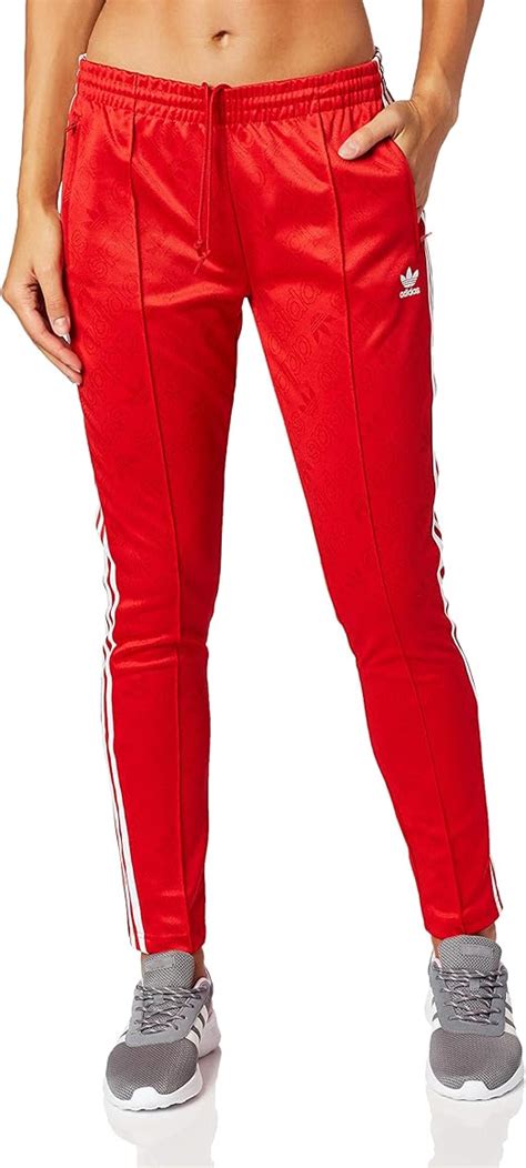 adidas rote jogginghose mit knöpfen|Jogginghosen für Damen .